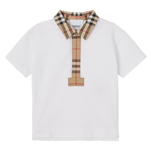 BURBERRY - Johannes Micro Check Polo Shirt
