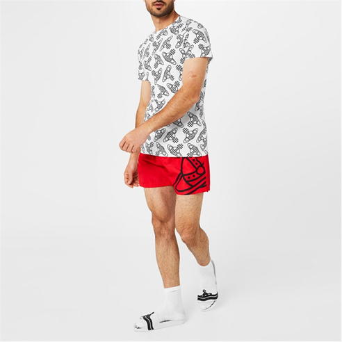 VIVIENNE WESTWOOD - Logo Print Swim Shorts