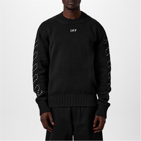OFF WHITE - Off Stitch Diag Knit Sn34
