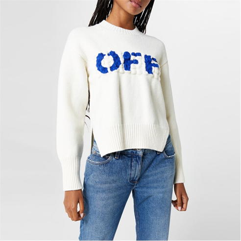 OFF WHITE - Off Bld Lgo Crwnck Ld34