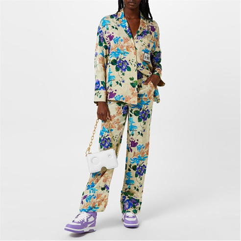 OFF WHITE - Floral Pyjama Shirt