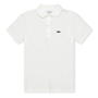 White 001 - Lacoste - Junior Boys Pique Logo Polo Shirt