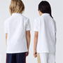 White 001 - Lacoste - Junior Boys Pique Logo Polo Shirt