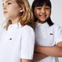 White 001 - Lacoste - Junior Boys Pique Logo Polo Shirt