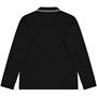 Black V0029 - STONE ISLAND - Junior Patch Logo Long Sleeve Polo Shirt