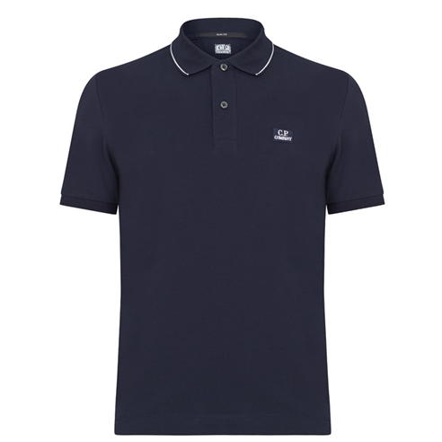 CP COMPANY - Short Sleeve Tipped Polo Shirt