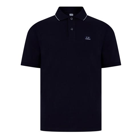 CP COMPANY - Short Sleeve Tipped Polo Shirt