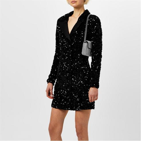 GOOD AMERICAN - Sequin Blazer Dress
