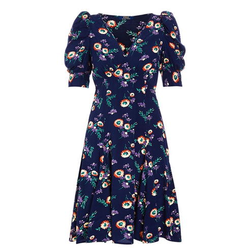 Polo Ralph Lauren - Polo Ralph Lauren Puffed Sleeve Dress