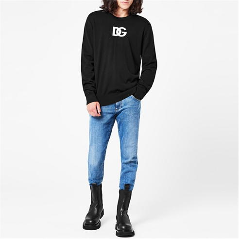 DOLCE AND GABBANA - Logo Knit Jumper