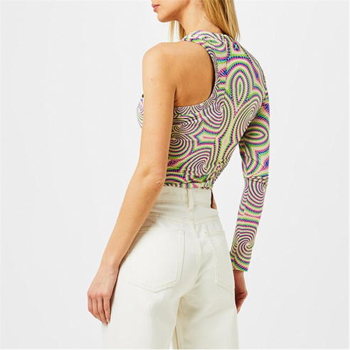STELLA MCCARTNEY - Hallucinogenic Cut Out Top