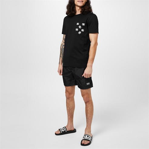DOLCE AND GABBANA - Plate Swim Shorts