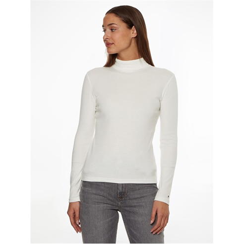 Tommy Hilfiger - SLIM MODAL RIB ROLL-NK TOP