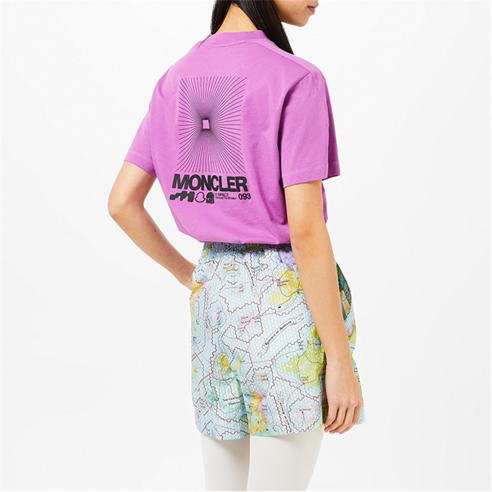 MONCLER GRENOBLE - Map Print Paperbag Shorts