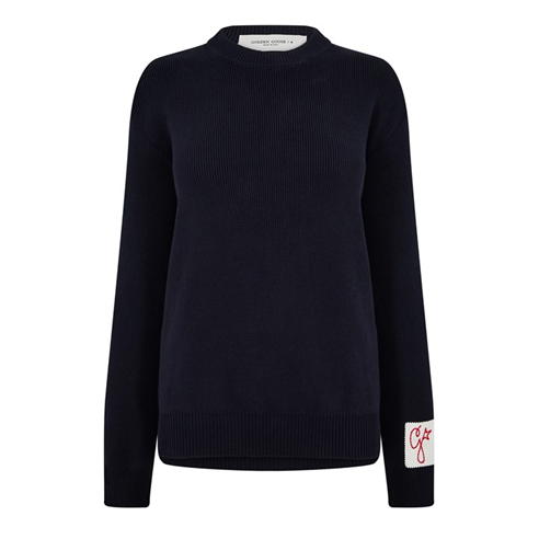 GOLDEN GOOSE - G Patch Boyfriend Knit Crewneck