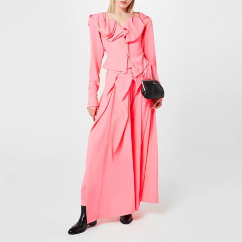 VIVIENNE WESTWOOD - Drunken Long Sleeve Corset Dress