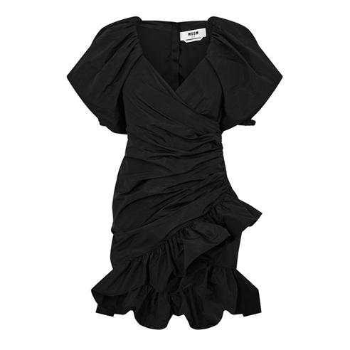 MSGM - Puff Sleeve Wrap Dress