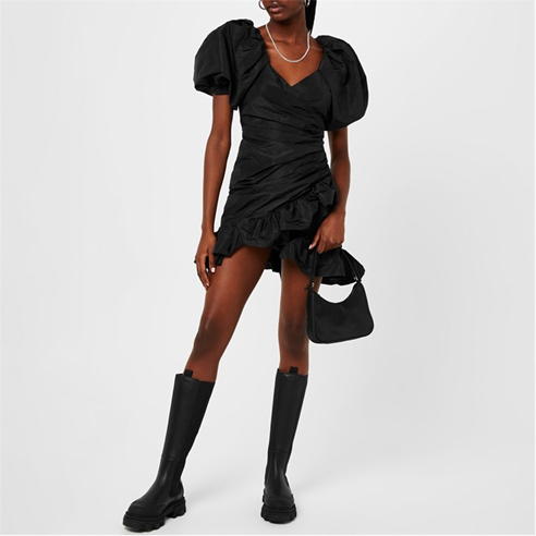 MSGM - Puff Sleeve Wrap Dress