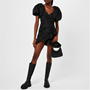 Black 99 - MSGM - Puff Sleeve Wrap Dress