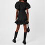 Black 99 - MSGM - Puff Sleeve Wrap Dress