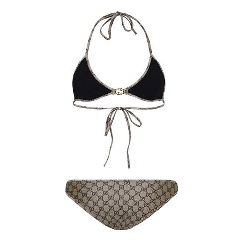 GUCCI - Monogram Gg Triangle Bikini