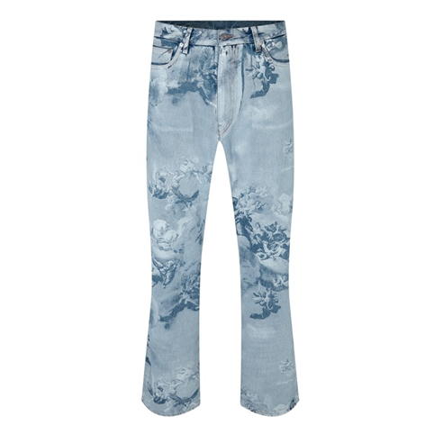 OFF WHITE - Graphic Printed Denim Jeans