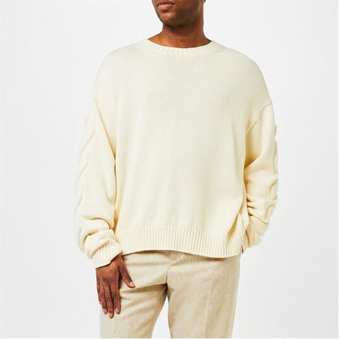 OFF WHITE - Off 3D Diag Knit Crw Sn32