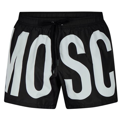 MOSCHINO - Logo Maxi Print Swim Shorts