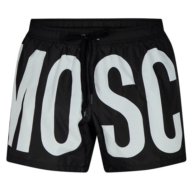 MOSCHINO - Logo Maxi Print Swim Shorts
