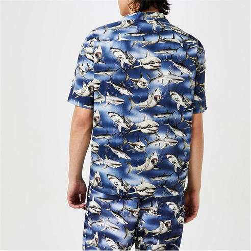 PALM ANGELS - Shark Bowling Shirt