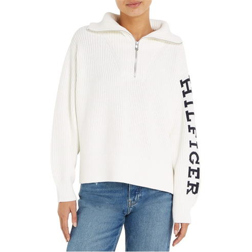 Tommy Hilfiger - PLACED HILFIGER half ZIP SWEATER