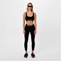 Black/Wht 1001 - PALM ANGELS - Logo Sports Bra