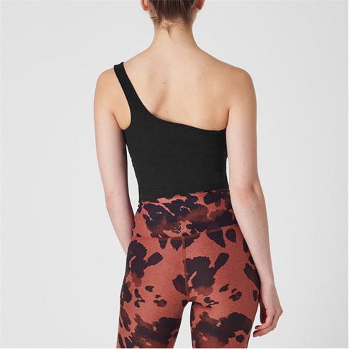 BEYOND YOGA - One Shoulder Cropped Tank