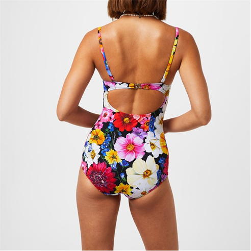 DOLCE AND GABBANA - Floral Print Underwire Swimsuit