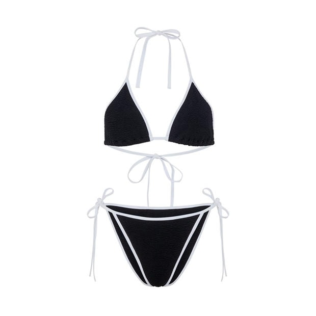 calvin klein white bikini top