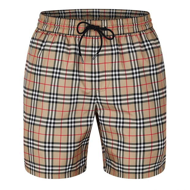 burberry check swim shorts