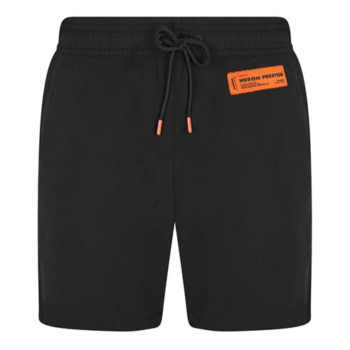 HERON PRESTON - Logo Patch Swim Shorts
