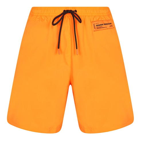 HERON PRESTON - Logo Patch Swim Shorts