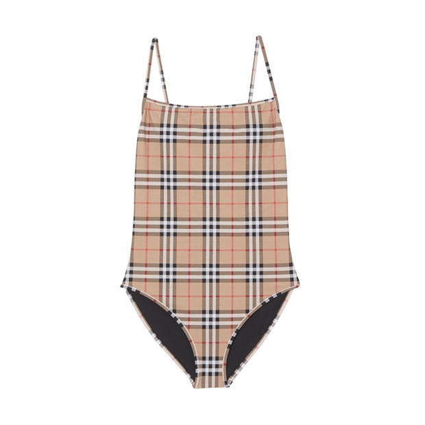 burberry plaid swimsuit