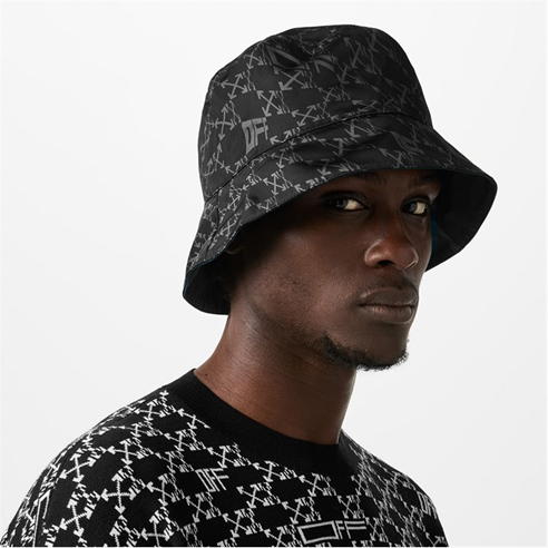 OFF WHITE - Reversible Monogram Bucket Hat