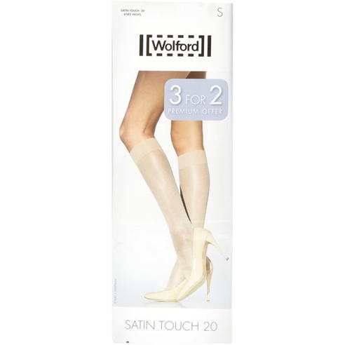 Wolford - Satin touch 3 pair pack 20 denier knee high socks