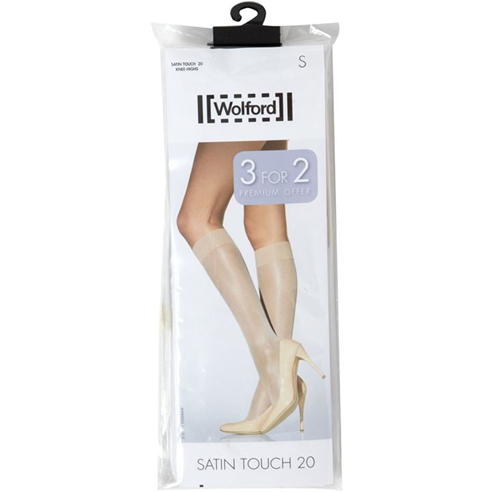 Wolford - Satin touch 3 pair pack 20 denier knee high socks