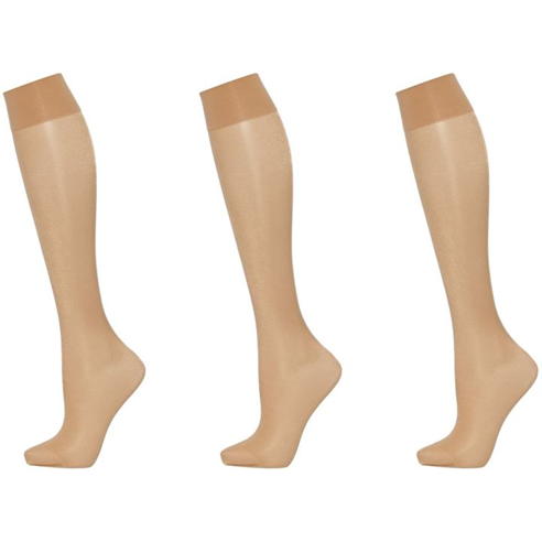 Wolford - Satin touch 3 pair pack 20 denier knee high socks