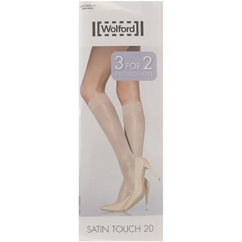 Wolford - Satin touch 3 pair pack 20 denier knee high socks