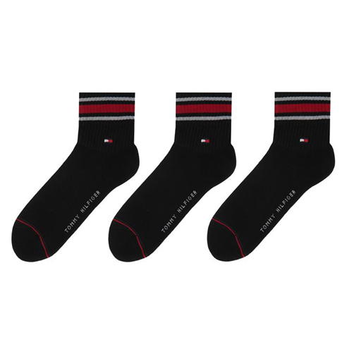 Tommy Hilfiger - 3 Pack Sports quarter Socks Mens