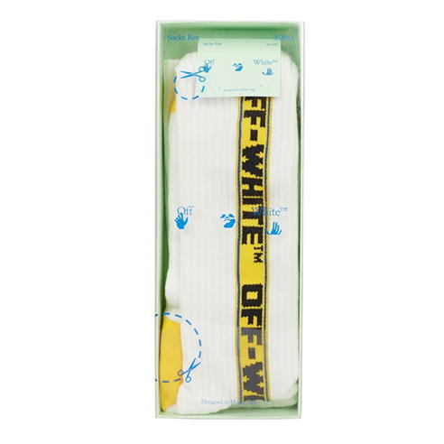 OFF WHITE - Industrial Belt Stripe Socks