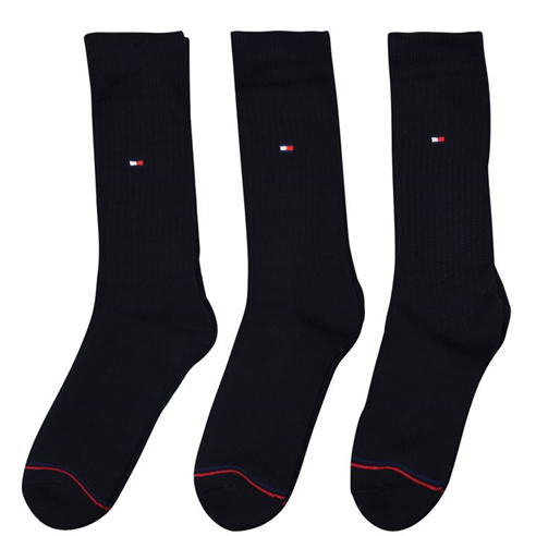 Tommy Hilfiger - Hilfiger Bodywear Sports 3 Pack Mens Crew Socks