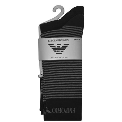 EMPORIO ARMANI - 2 Pack Cotton Socks