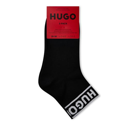 HUGO - 2 Pack Logo Quarter Socks