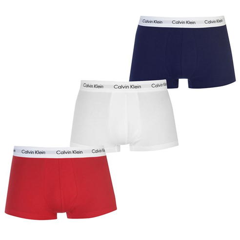 Calvin Klein - 3 Pack Low Rise Boxer Shorts Mens